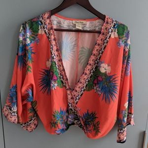 Summer tropical blouse